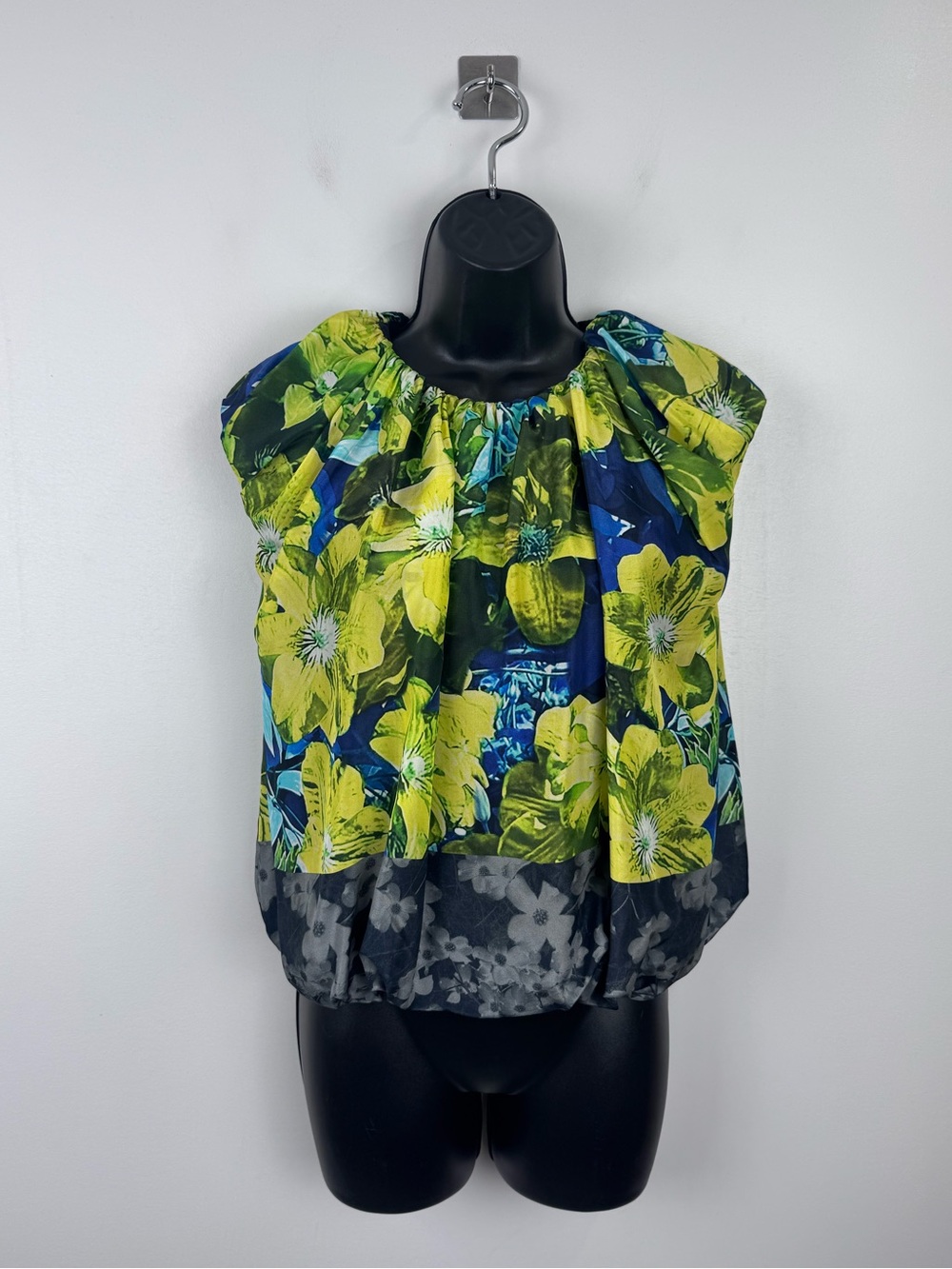 Dries Van Noten Floral Silk Cotton Blend Top Size Medium